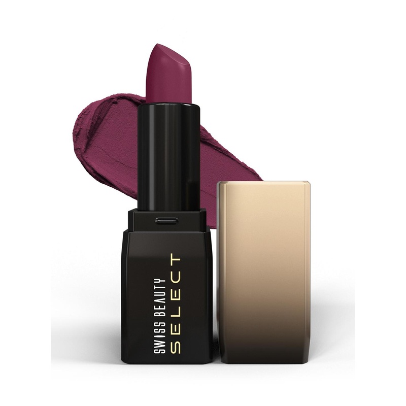 SWISS BEAUTY Select Dare To Matte Lipstick 3.8g – Wine Room 09