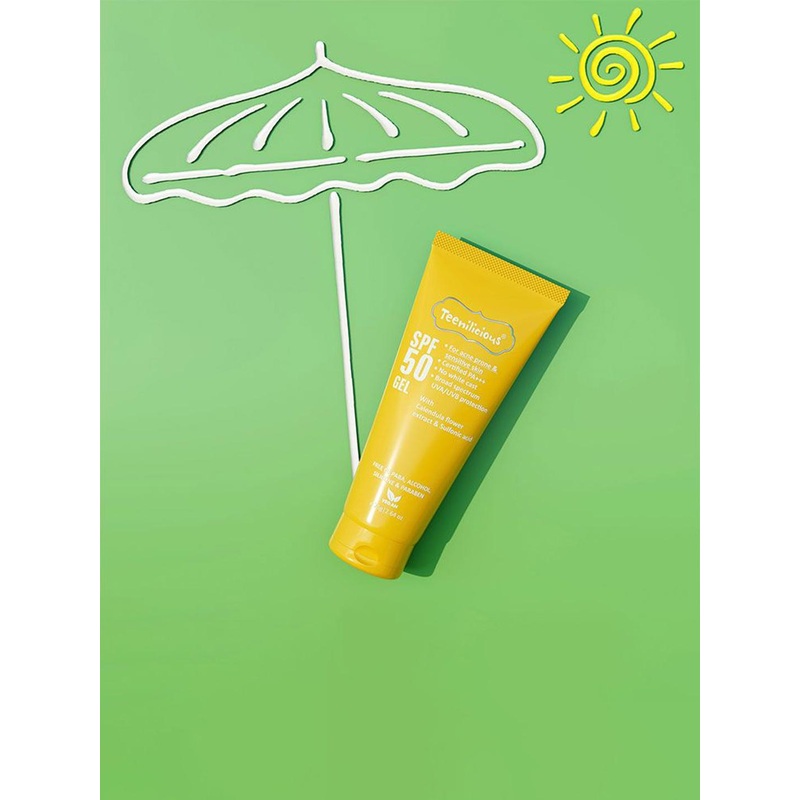 Teenilicious SPF 50 PA+++ Sunscreen Gel Formulated For Acne-Prone Skin – 75gm