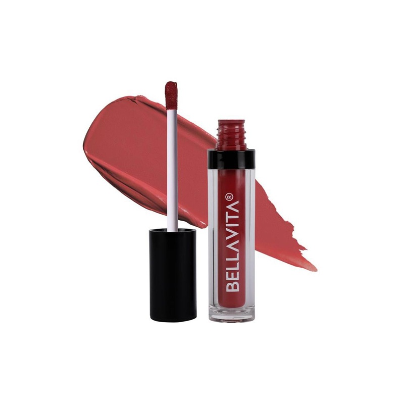 Bella Vita Organic Kiss-Proof Ultra Matte Finish Liquid Lipstick-4.5ml-Naughty Nude-2