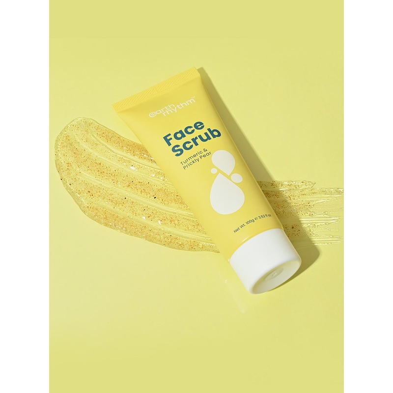 Earth Rhythm Face Scrub With Turmeric & Prickly Pear – 100g