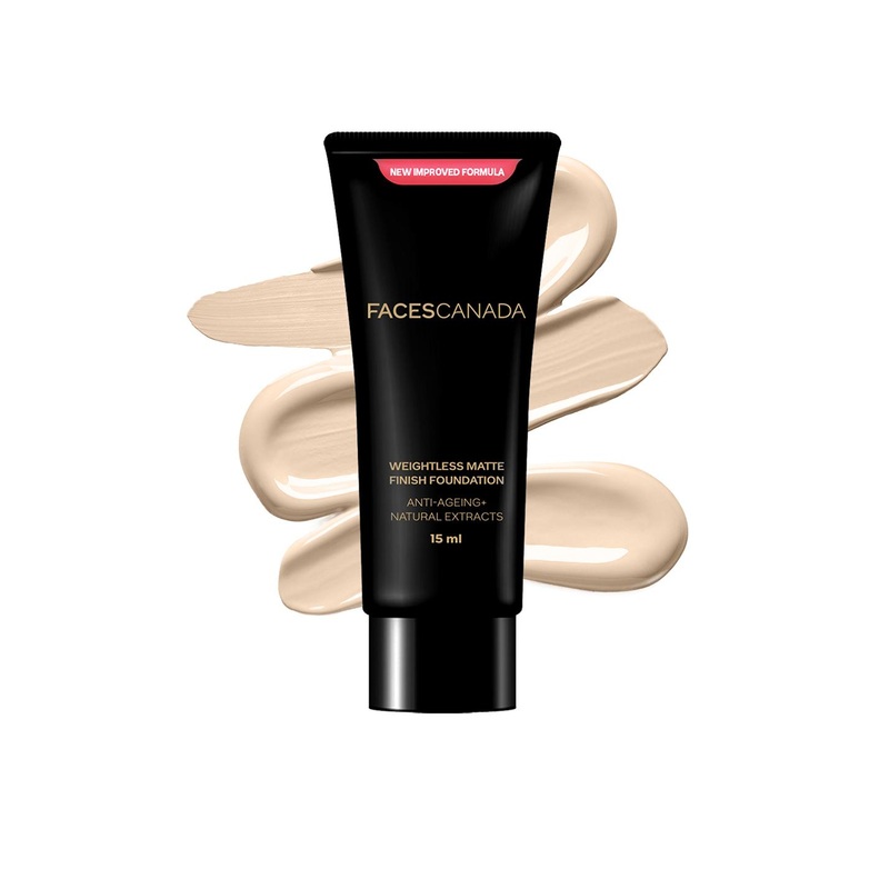 FACES CANADA Weightless Matte Foundation with Grape Extracts & Shea Butter 15ml – Ivory 01
