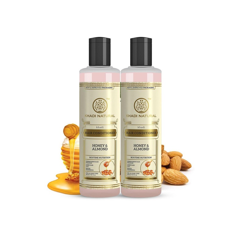 Khadi Natural Set Of 2 Honey & Almond Hair Conditioner – 210ml Each