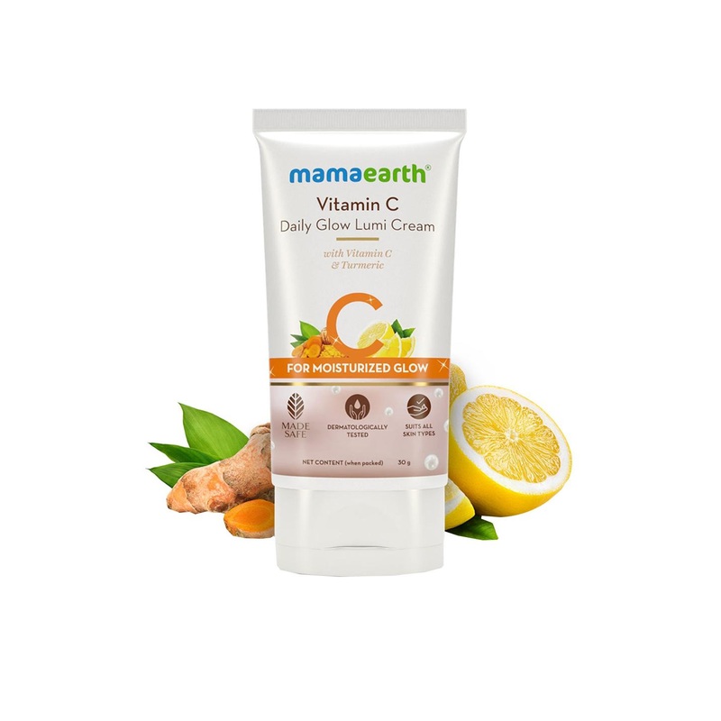 Mamaearth Vitamin C Daily Glow Lumi Cream With Vitamin C & Turmeric For Moisturizing Glow – 30 gm