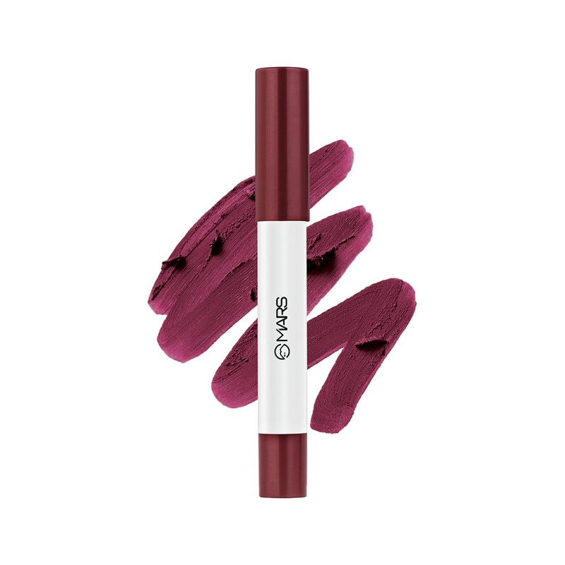 MARS Cloud Kiss Soft-Matte Long Lasting Lip Crayon with Rice Starch – Plum Horizon 13