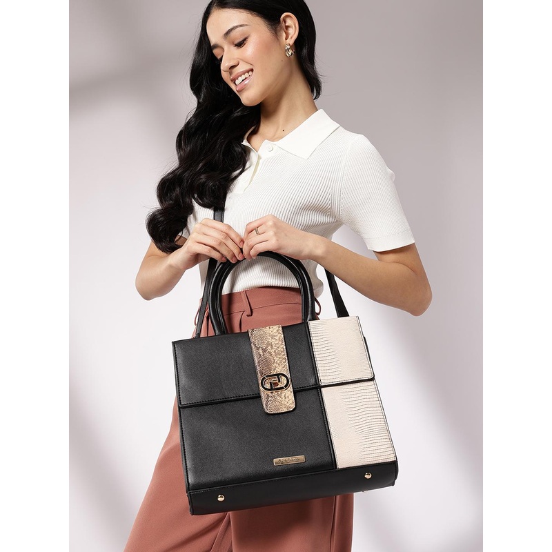 Mast & Harbour Animal Textured Structured Handheld Bag