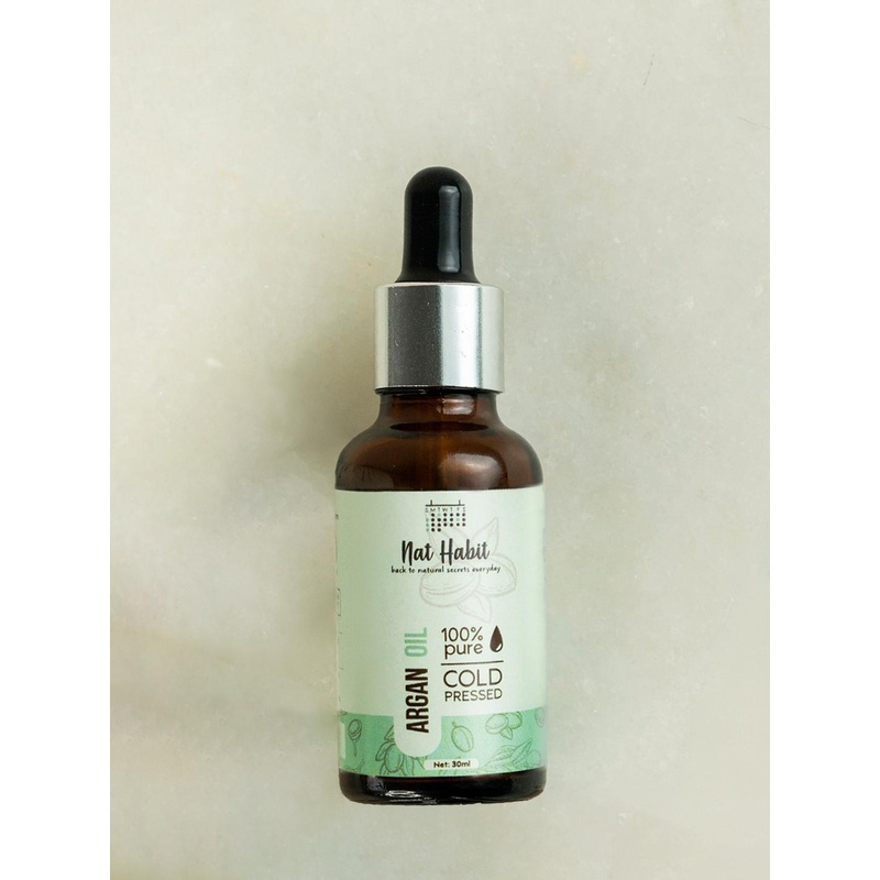 Nat Habit 100% Pure Cold Pressed Argan Body Oil to Prevents Stretch Marks – 30 ml