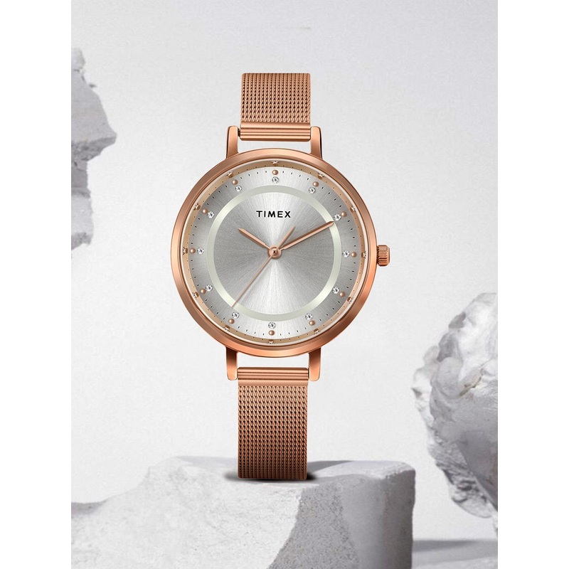 Timex Women Bracelet Style Straps Analogue Watch TWEL158SMU05