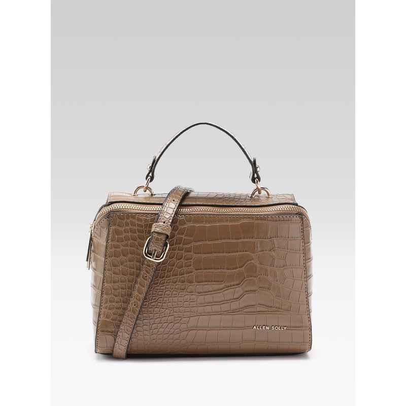 Allen Solly Animal Textured Structured Handheld Bag