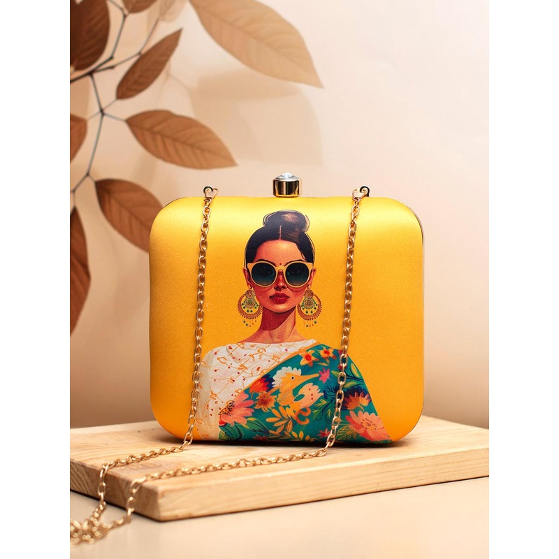 ARTKLIM Classy Women Printed Box Clutch