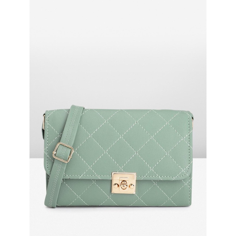 Caprese Jane Women Green Medium Sling Bag