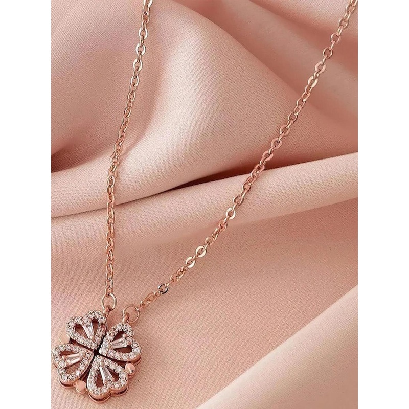 Jewelry Miguel Women Rose Crystals Gold Gold-Plated Minimal Chain