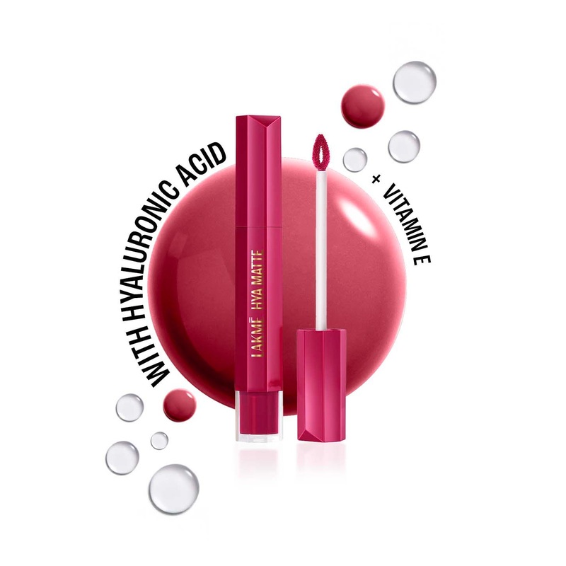 Lakme 9to5 Hya Matte Liquid Lipstick with Vitamin E 5.3ml – Powersuit Pink H07