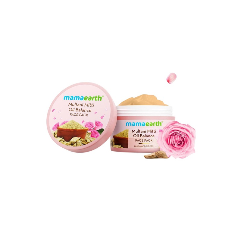Mamaearth Multani Mitti Oil Balance Face Pack With Multani Mitti & Bulgarian Rose – 200 g