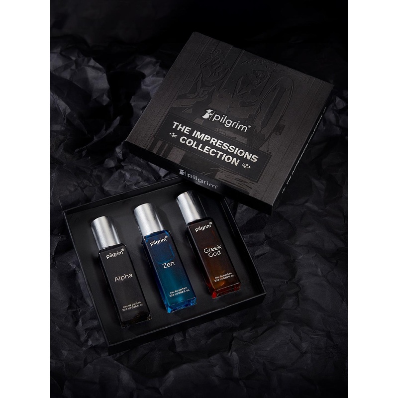 Pilgrim The Impressions Collection 3In1 Premium Long Lasting Luxury Fragrance EDP Gift Box