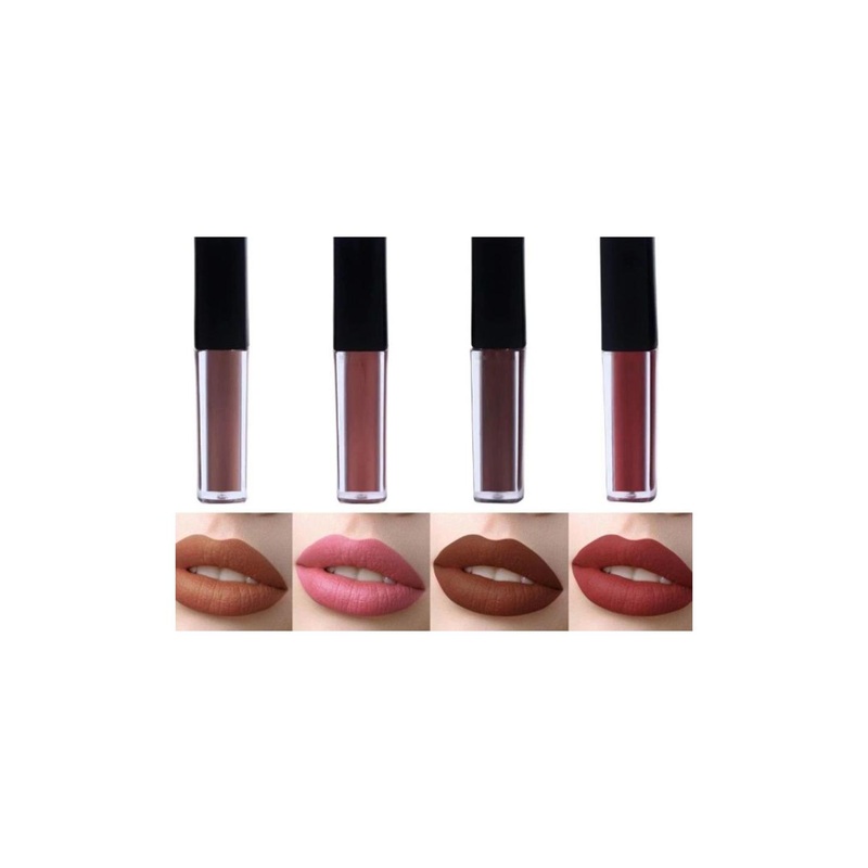 YELGO Mini Lipstick Combo Pack of 4 Nude shade Liquid Matte Mini Lipstick