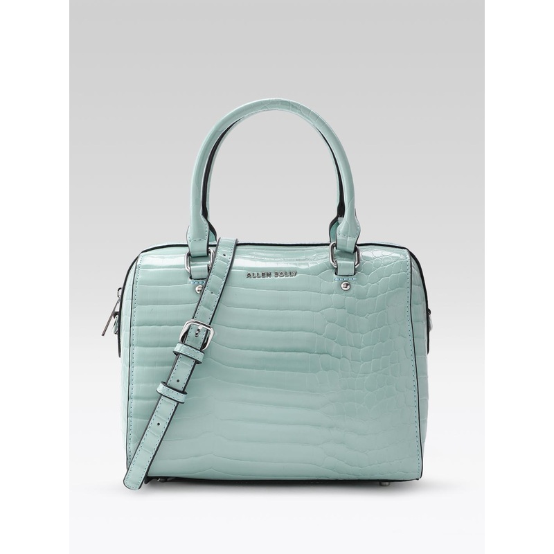 Allen Solly Croc-Textured Structured Handheld Bag