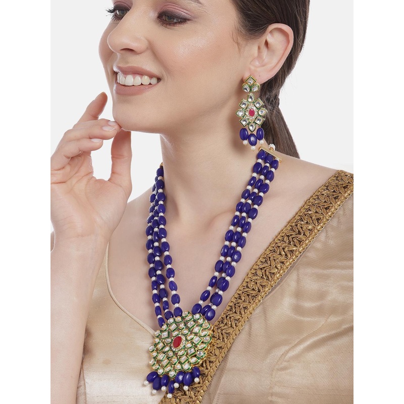 Anouk Gold-Plated Artificial Beads & Stones Jewellery Set