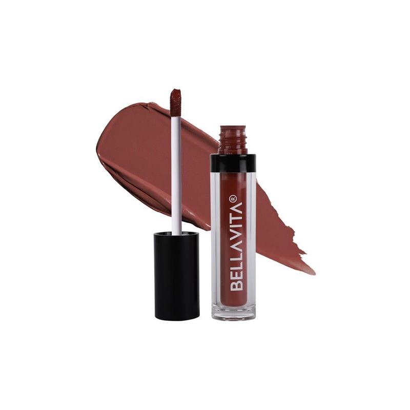 Bella Vita Organic Kiss-Proof Ultra Matte Finish Liquid Lipstick-4.5ml-Mocha Madness-9