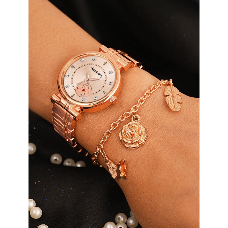 Dressberry Women Embellished Analogue Watches With Bracelet DBSet25 Set