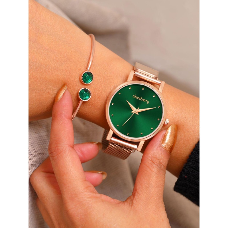 Dressberry Women Embellished Reset Time Watches Gift Set