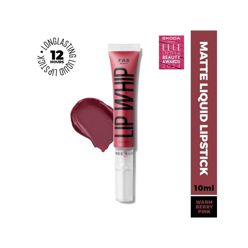 FAE BEAUTY Lip Whip Long Lasting 12Hr Non Drying Matte Soft Mousse Lipstick 10g – Cherry