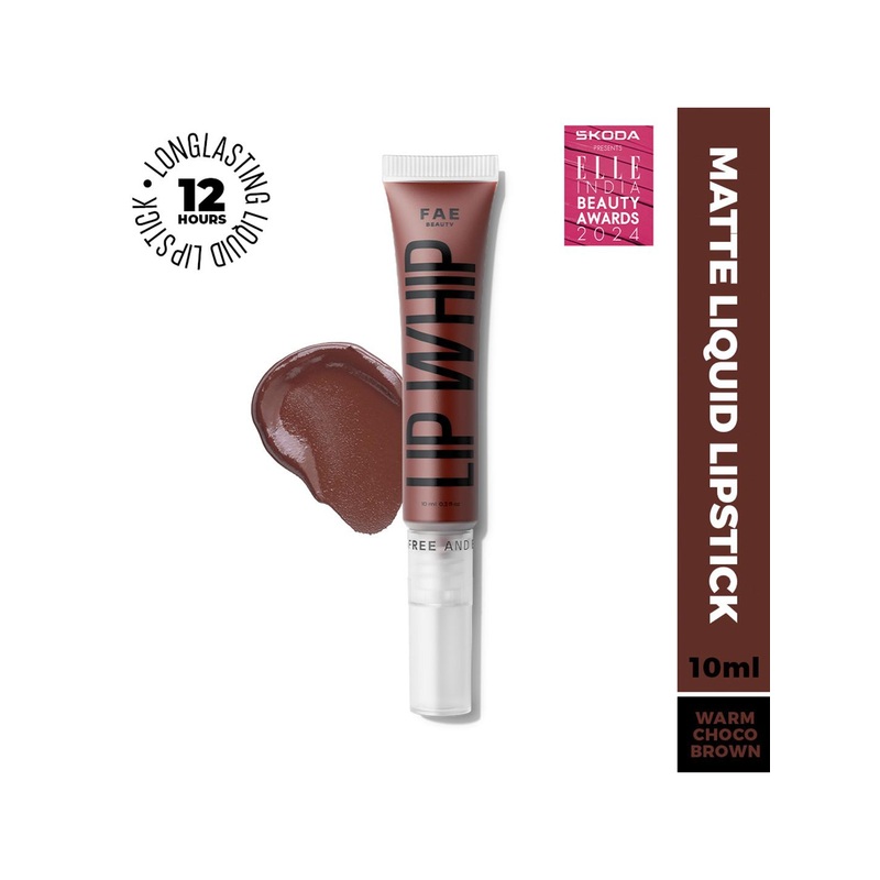 FAE BEAUTY Lip Whip Long Lasting 12Hr Non Drying Matte Soft Mousse Lipstick 10g – Nut