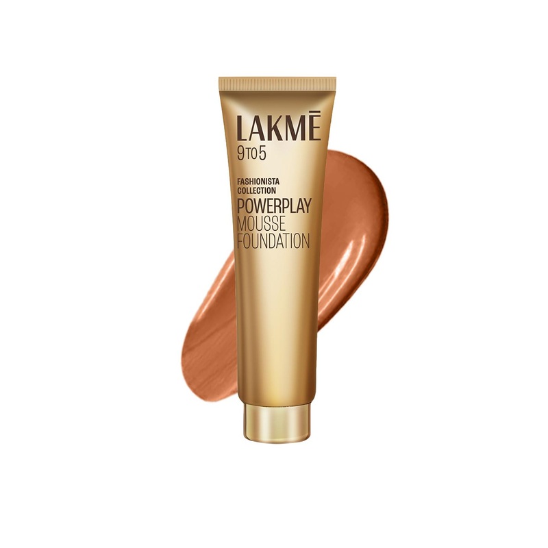 Lakme 9to5 Powerplay Mousse Foundation, Beige Caramel, 25g