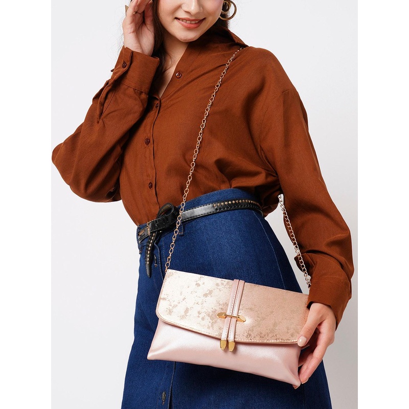 Lavie Women Black Chirpy Envelope Clutch