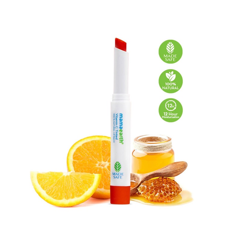 Mamaearth Vitamin C & Honey Tinted Natural Lip Balm for Lip Lightening  – 2 g