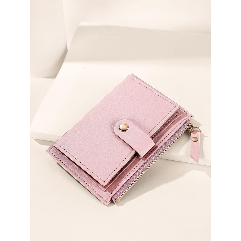 Mast & Harbour Pink Women Zip Detail Card Holder