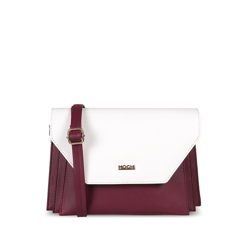 Mochi Women Colourblocked Structured Sling Bag