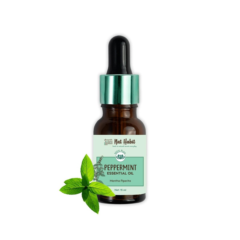 Nat Habit 100% Pure Peppermint Essential Oil to Relieves Joint Aches – 15 ml