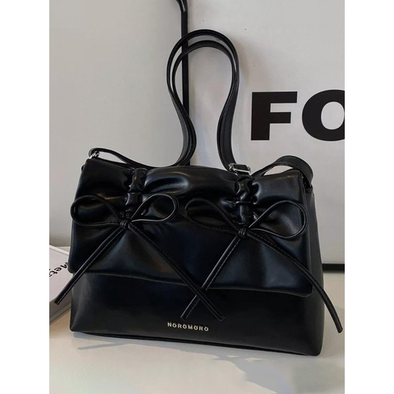 StyleCast Black Structured Shoulder Bag