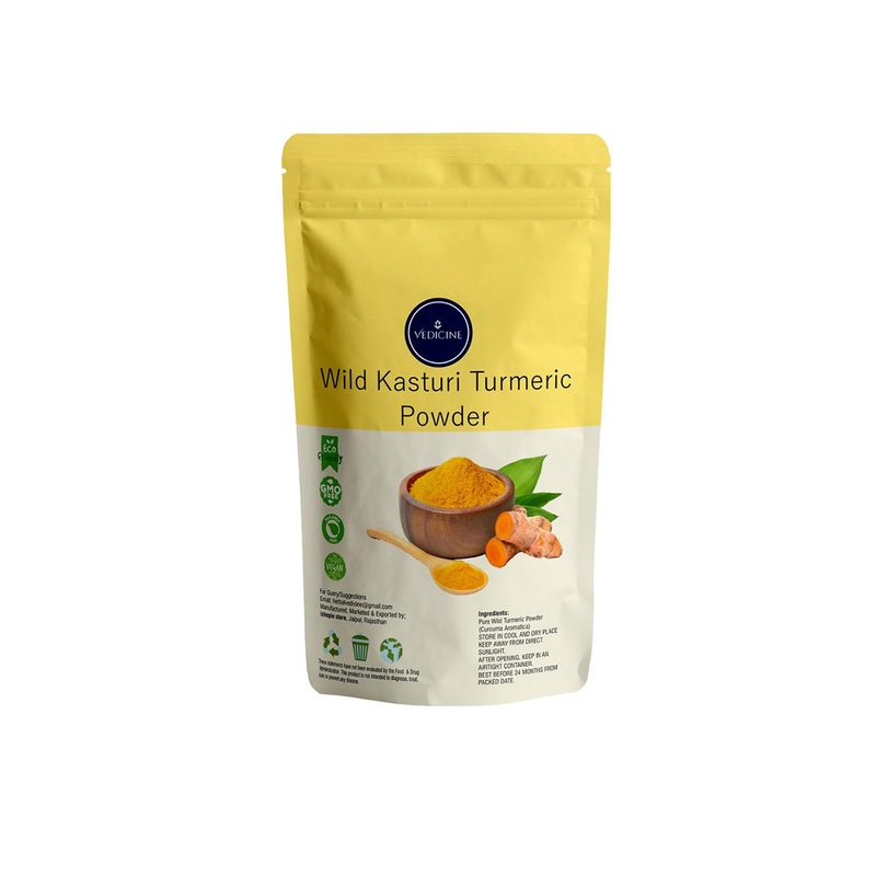 VEDICINE Wild Kasturi Turmeric Powder Face Pack – 100 g
