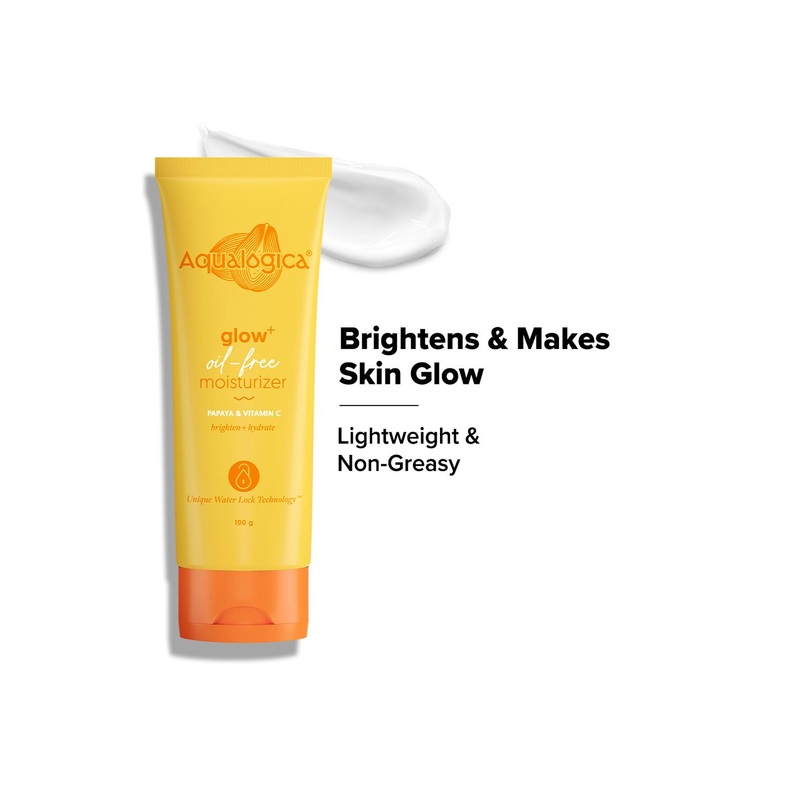 Aqualogica Glow+ Oil Free Moisturizer with Papaya & Vitamin C for Hydration & Glow – 100g
