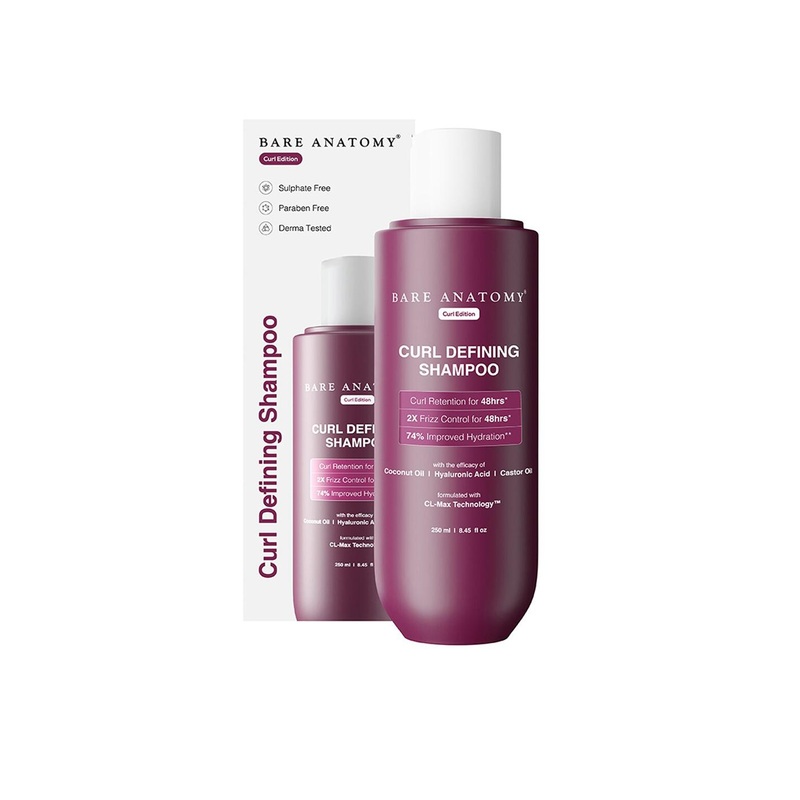 Bare Anatomy Curl Defining Shampoo With Curl Retention & 2X Frizz Protection 250ml