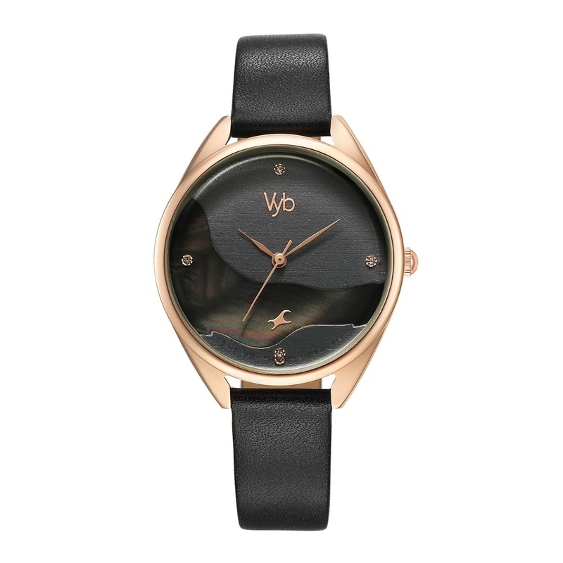 Fastrack Women Solid Dial & Leather Straps Analogue Watch FV60041WL01