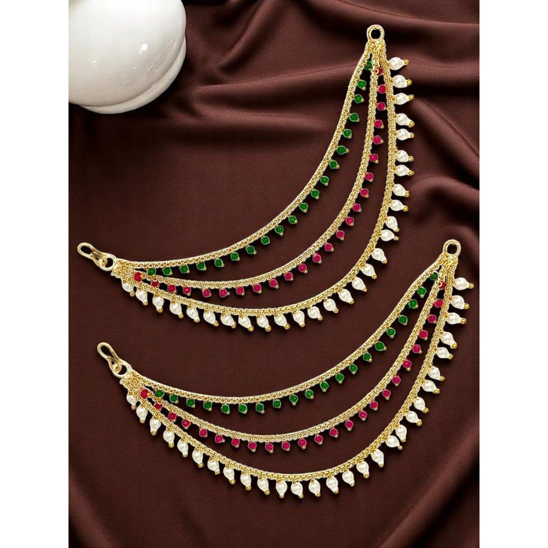 FEMMIBELLA Floral Ear Cuff Earrings