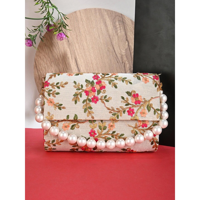 gaura pakhi Embroidered Purse Clutch