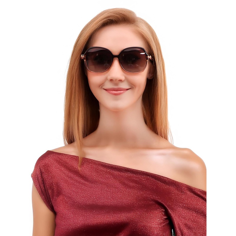 HASHTAG EYEWEAR Women Square Sunglass With Polarised & UV Protected Lens