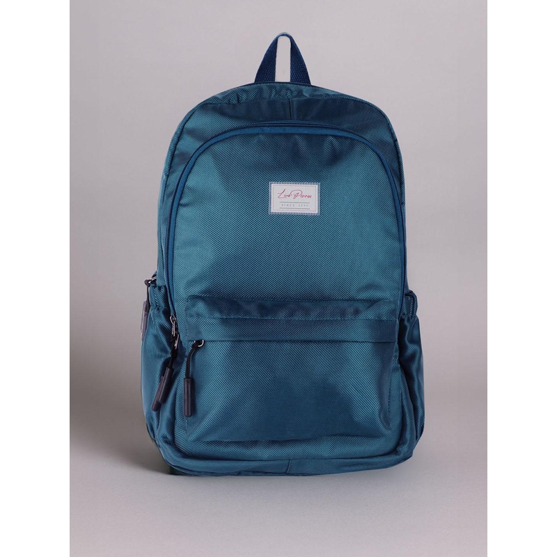 Lino Perros Women Teal Blue Solid Backpack- 28 Litres