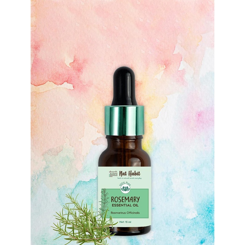 Nat Habit Rosemary Essential Oil for Hair Growth, Hair Fall Control Serum – 15ml