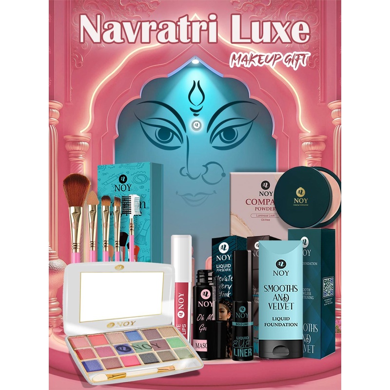 NOY 11-in-1 Complete Makeup Kit for Women & Girls – Daily Use Beauty Combo Set