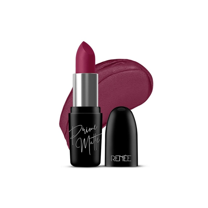 Renee Prime Matte HD Lipstick with Shea Butter & Jojoba Oil 4.5g – Mulberry Wine 06