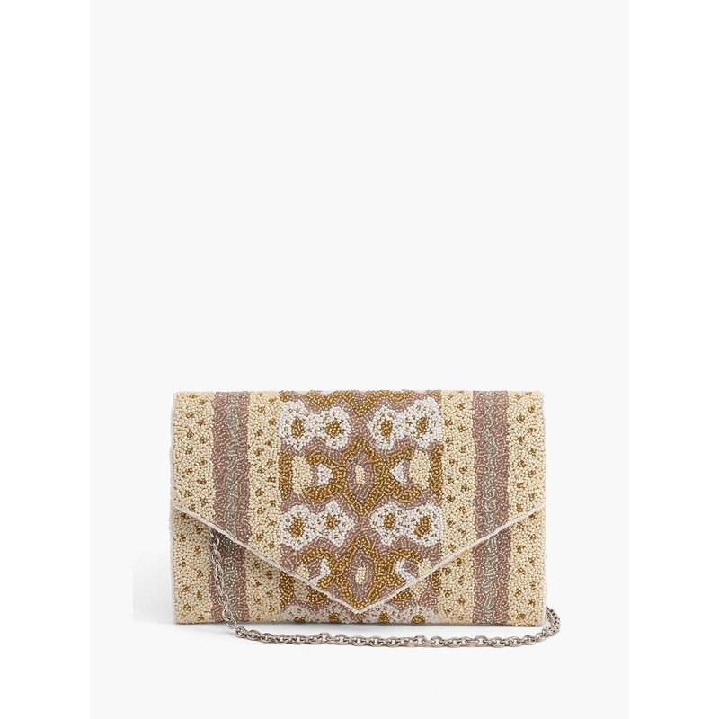 Sangria Embellished Envelope Clutch