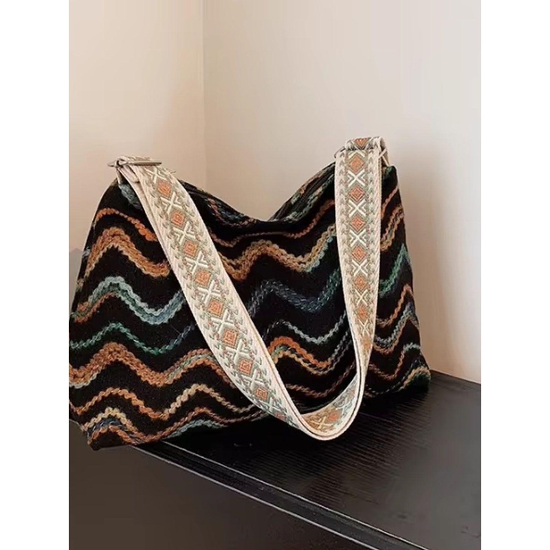 StyleCast Geometric Printed Structured Shoulder Bag