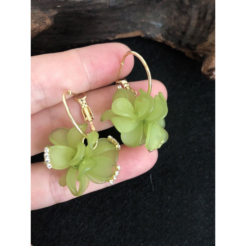 StyleCast x Revolte Floral Half Hoop Earrings