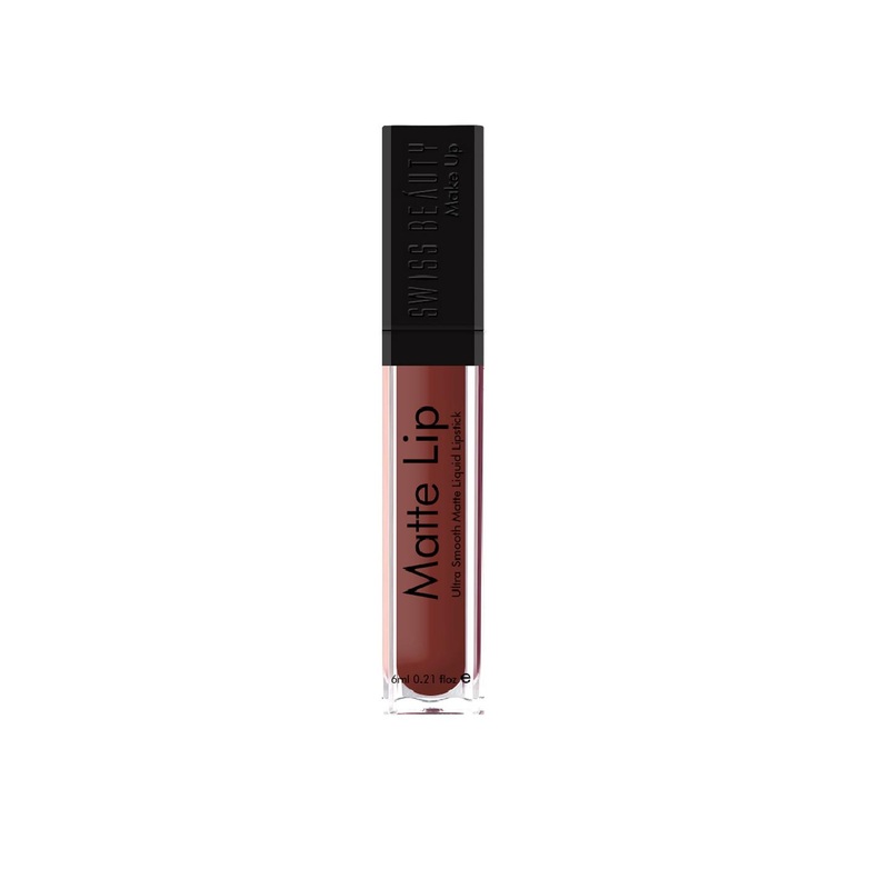 SWISS BEAUTY Ultra Smooth Matte Liquid Lipstick 6ml – Coffee 11