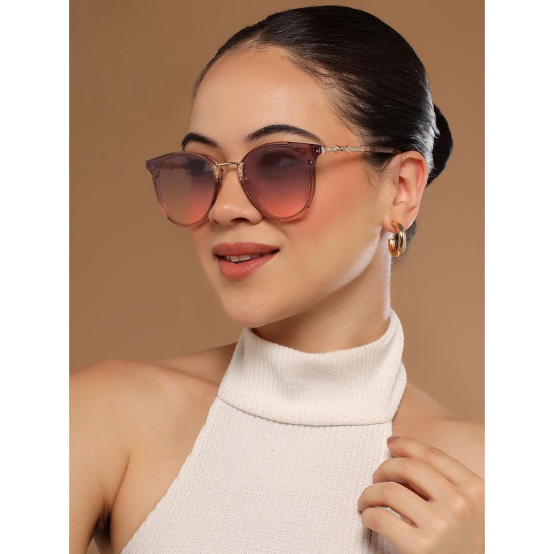 Voyage Women Oval Sunglasses B8725MG3186