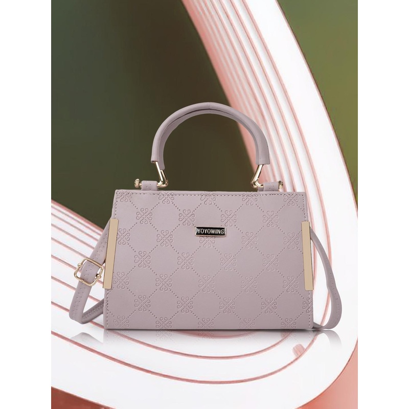 YOYOWING Striped Structured Handheld Bag